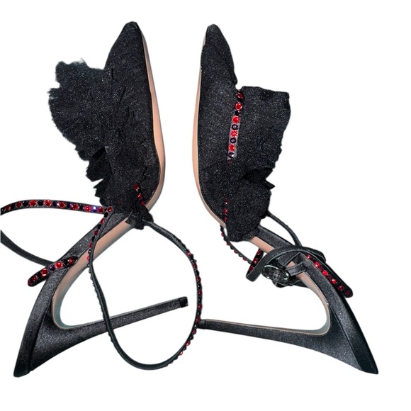 New! ANDREA WAZEN Franca Embellished Pumps US Sz 9.5 - Picture 7 of 8